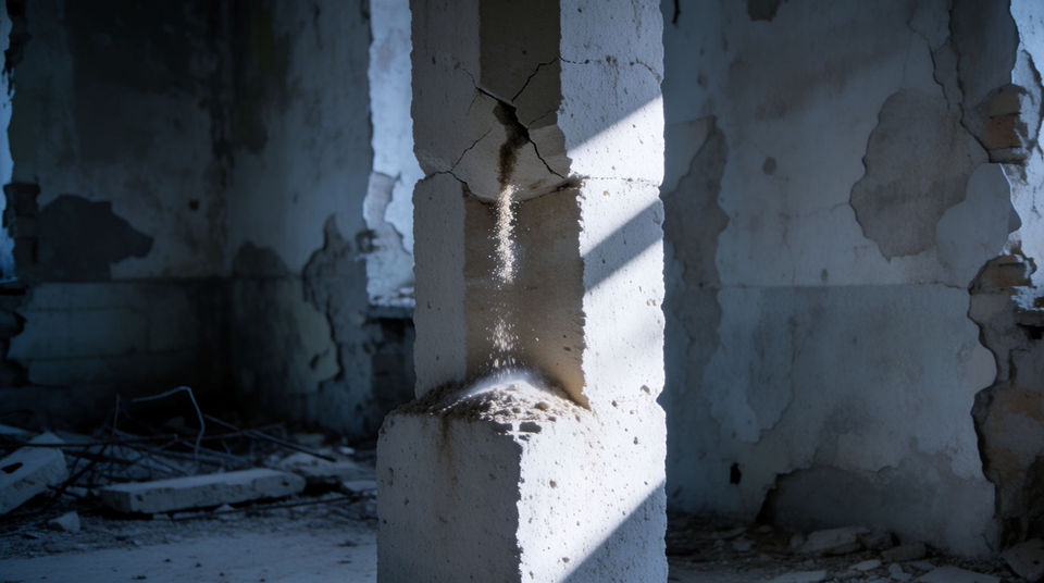 A building abandoned for years