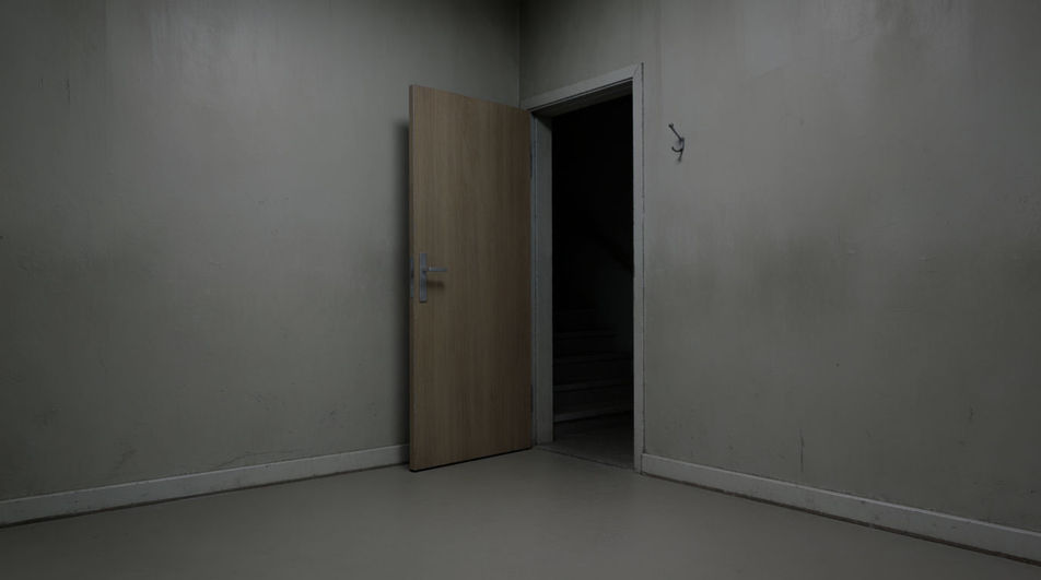 Whatever is standing behind the door