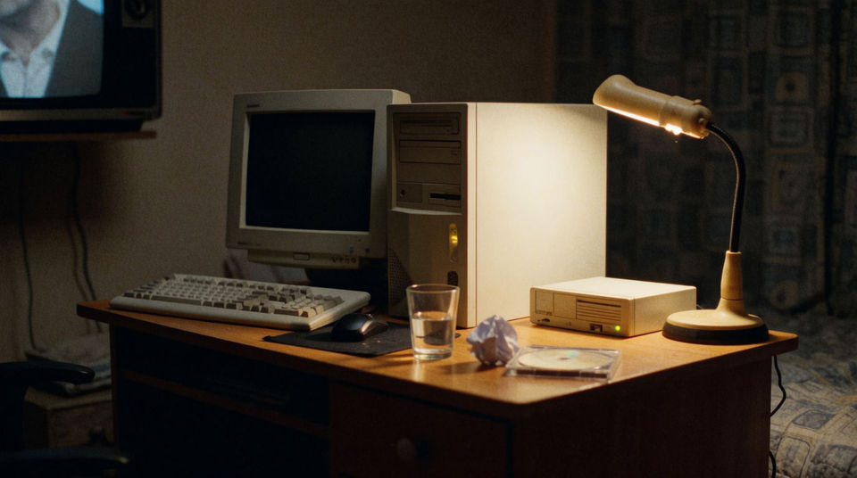 A bedroom office in 1998
