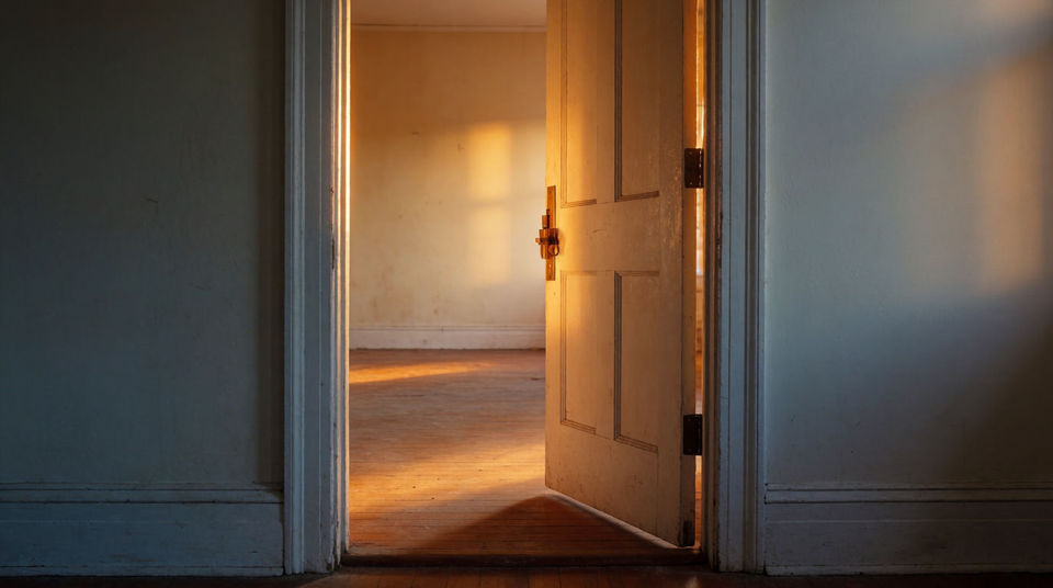 The exit that ends a scene