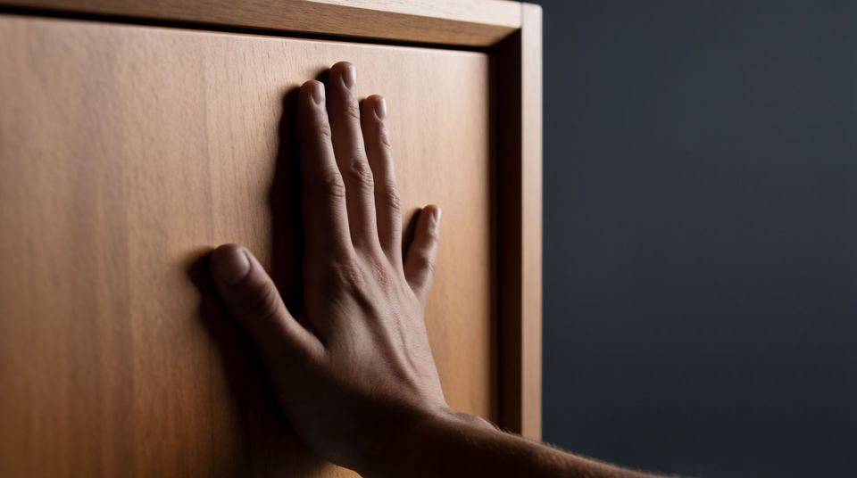 The line that lands on a drawer closing
