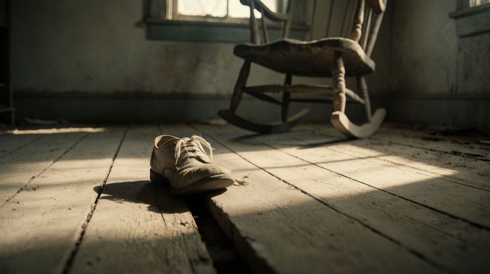 An old attic, before the camera shows you where you are