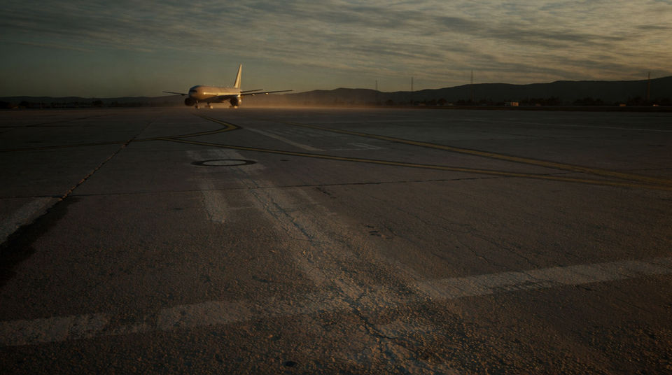 When an airfield shot has nothing on the track