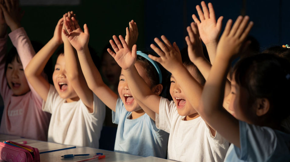 When a classroom shot has no sound of its own
