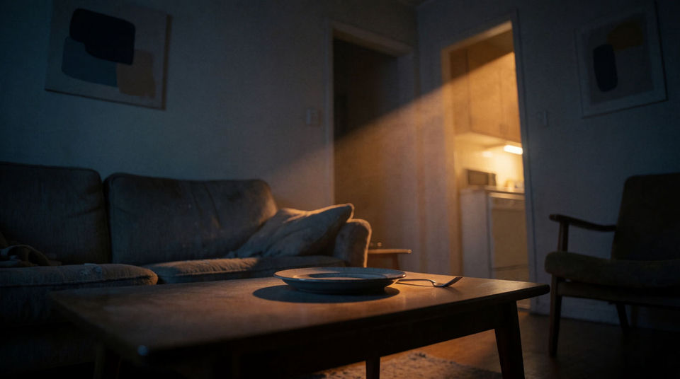 Dinner heating in the next room