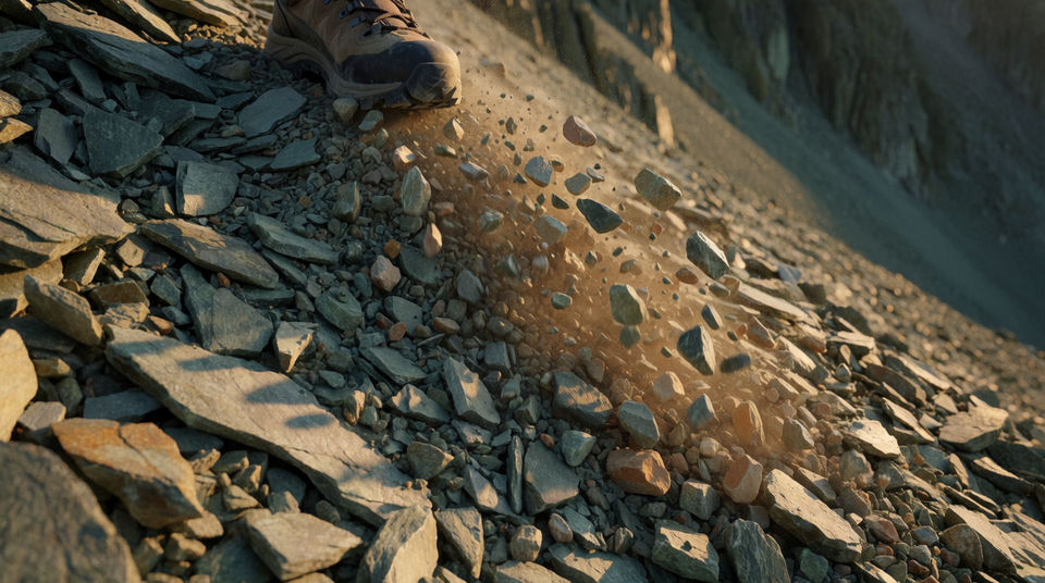 An unstable mountainside, before anyone says so