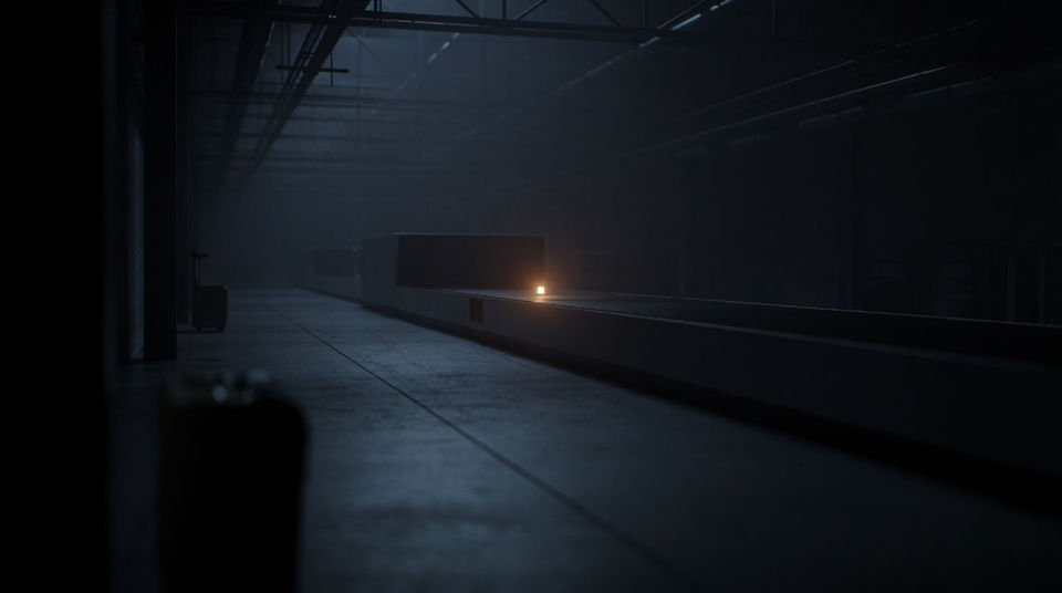 A lab, a warehouse, an airport gate