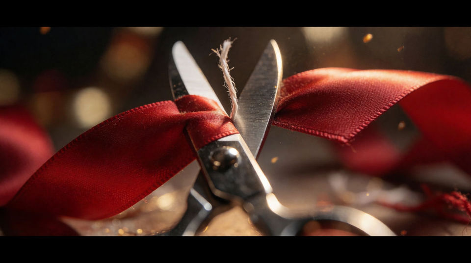 Land the instant the ribbon parts
