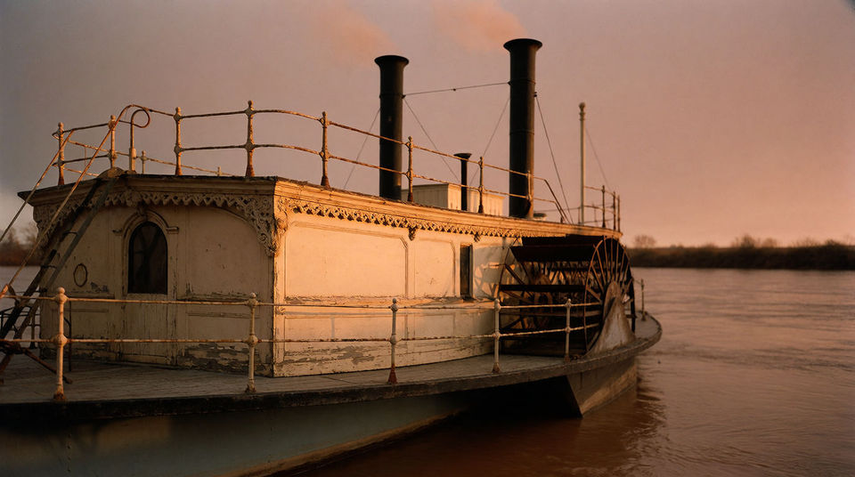 A working port waking up at dawn