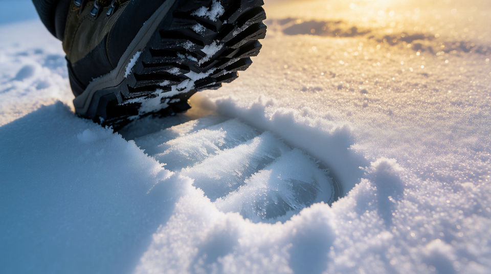 Deep snow, no wind, nobody around