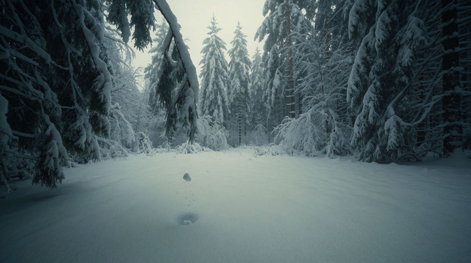 A morning after heavy snowfall
