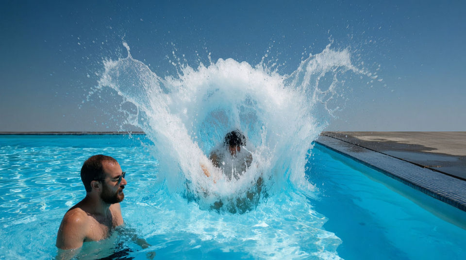 Land the splash when the diver hits the water