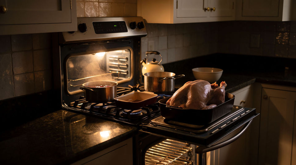A kitchen that has been cooking since morning
