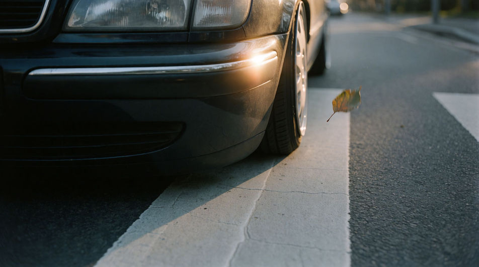 Stop a car inches from something