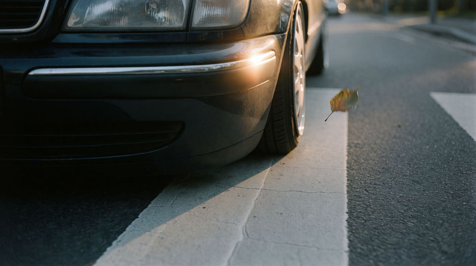 Stop a car inches from something