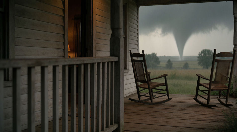 Waiting it out in the storm cellar