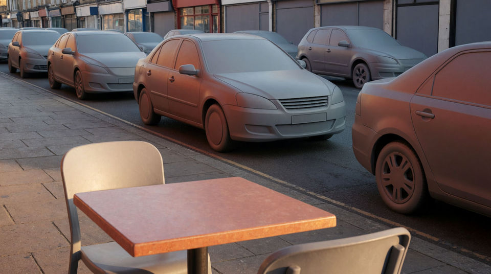When a sidewalk conversation has too much silence around it