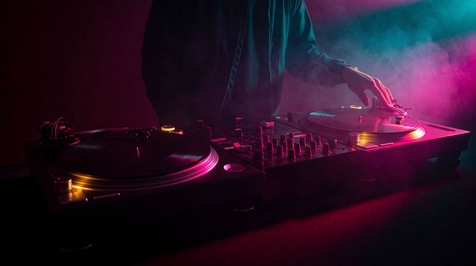 Turntables and DJ culture in one sound