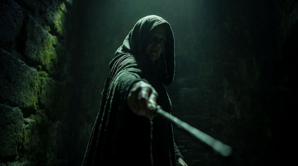 Land the moment the crone turns on someone