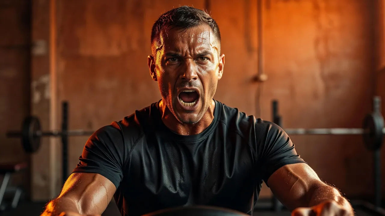 Coach shouting encouragement in a gym