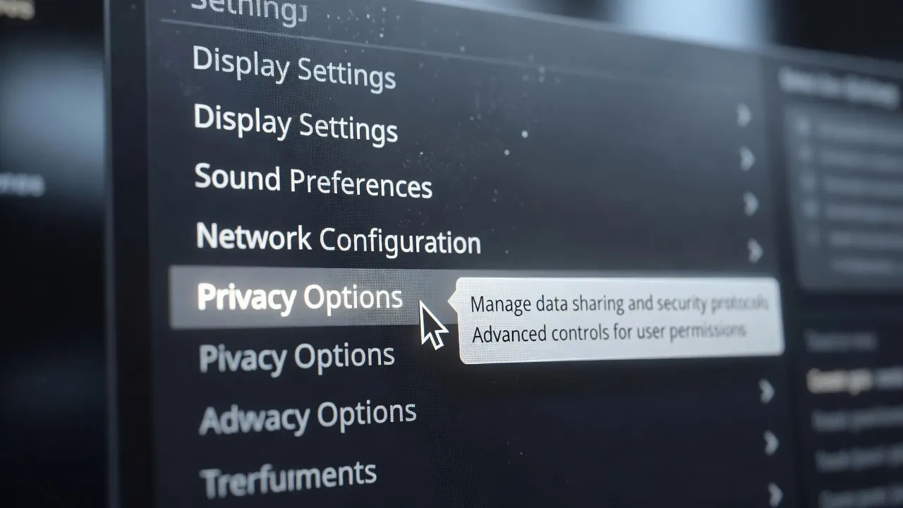 Screen close-up with a cursor and callout