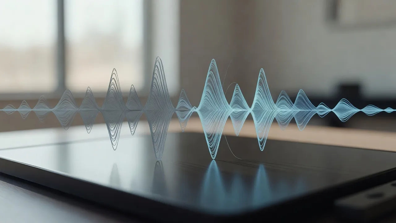 Course script becoming a Bangladeshi English accent voiceover waveform
