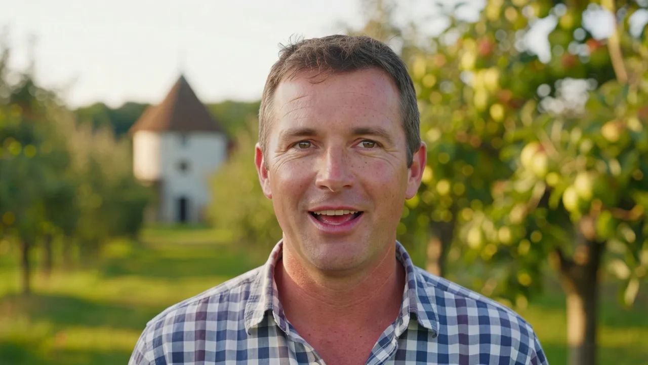 Close portrait of a friendly Kentish man in his forties