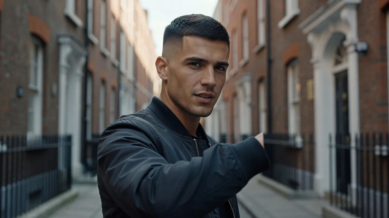 Close portrait of a sharp young Dublin man in his late twenties