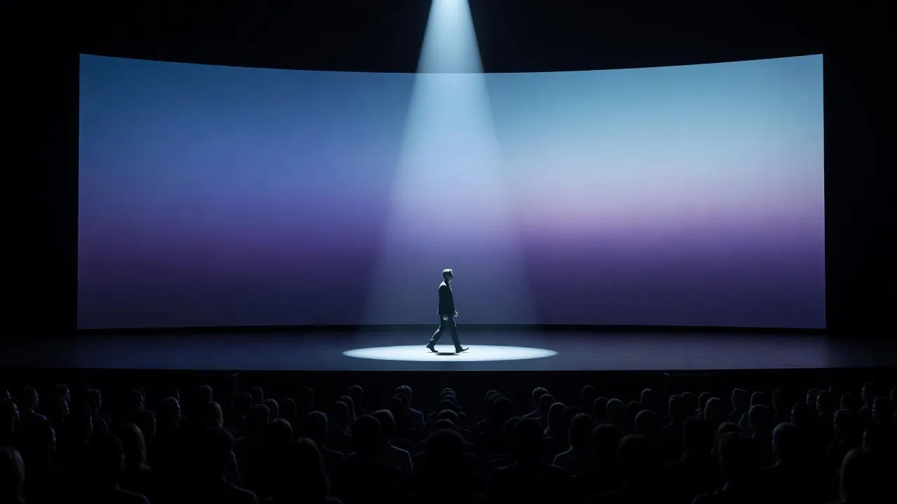 Wide keynote stage scene