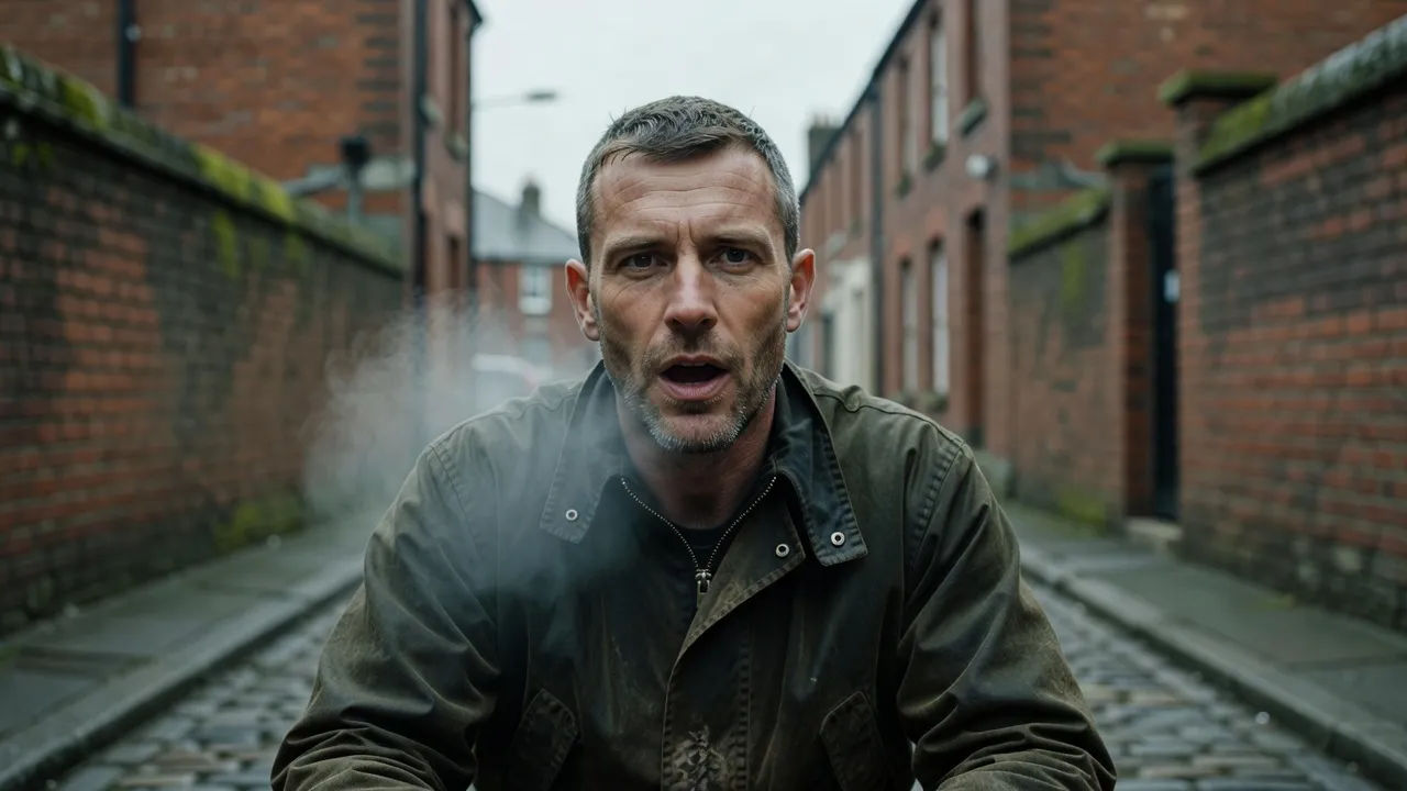 Close portrait of a fair-skinned Northern Irish man in his late thirties
