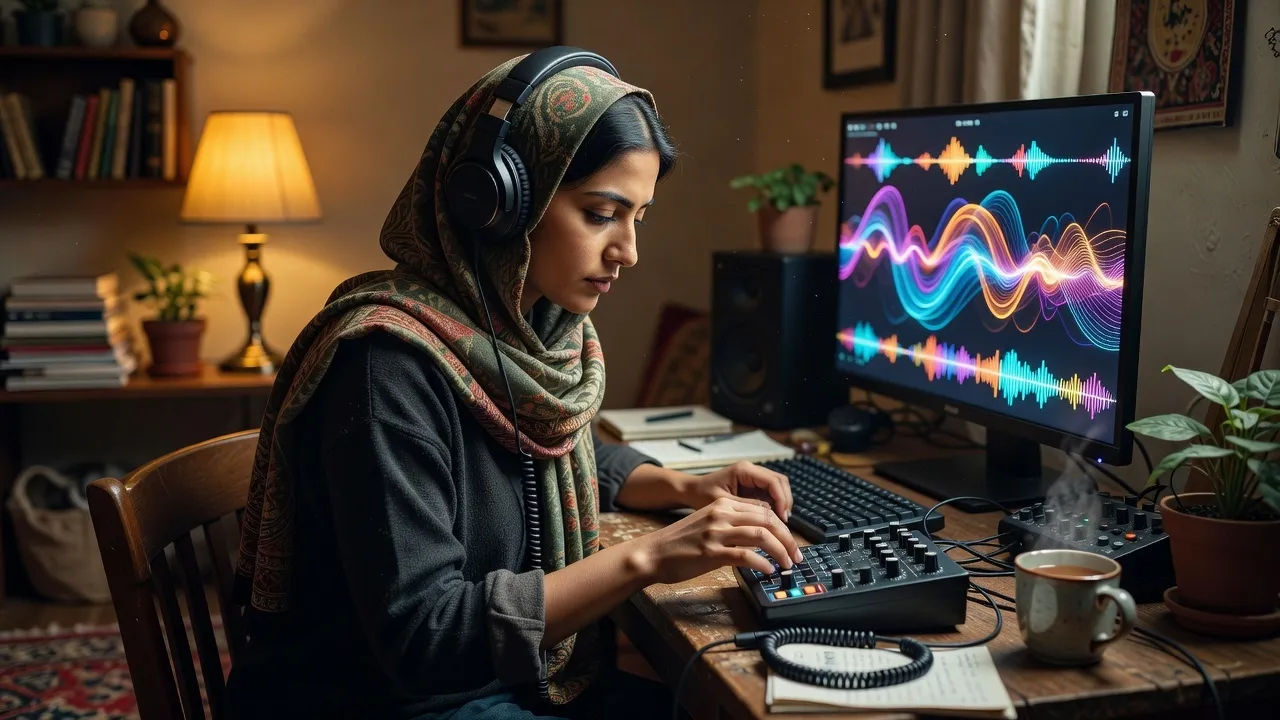 A young Afghan creator
