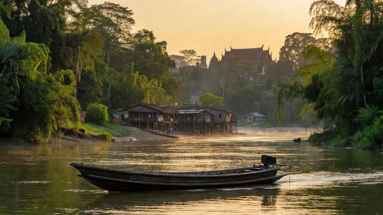 Folklore piece narrated in gentle Lao