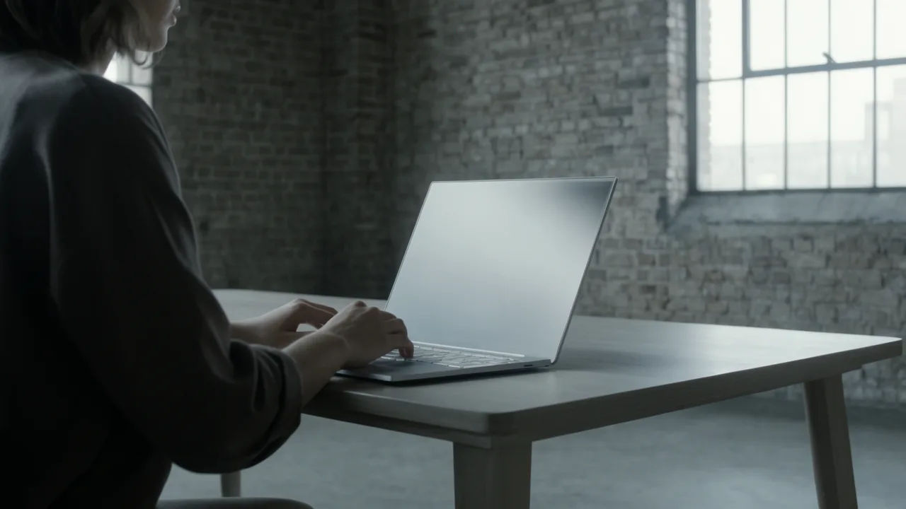 Creator editing a Chicago voice prompt on a laptop
