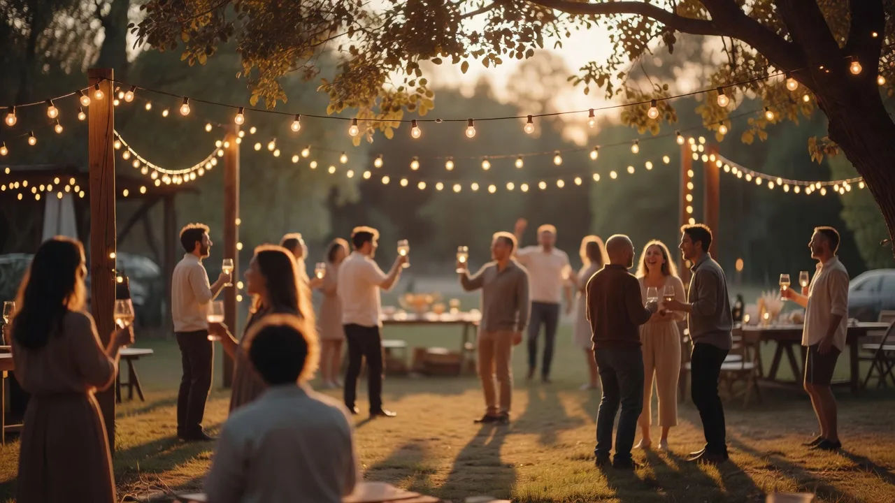 Festive advertisement voiced with a lively Spanish inflection