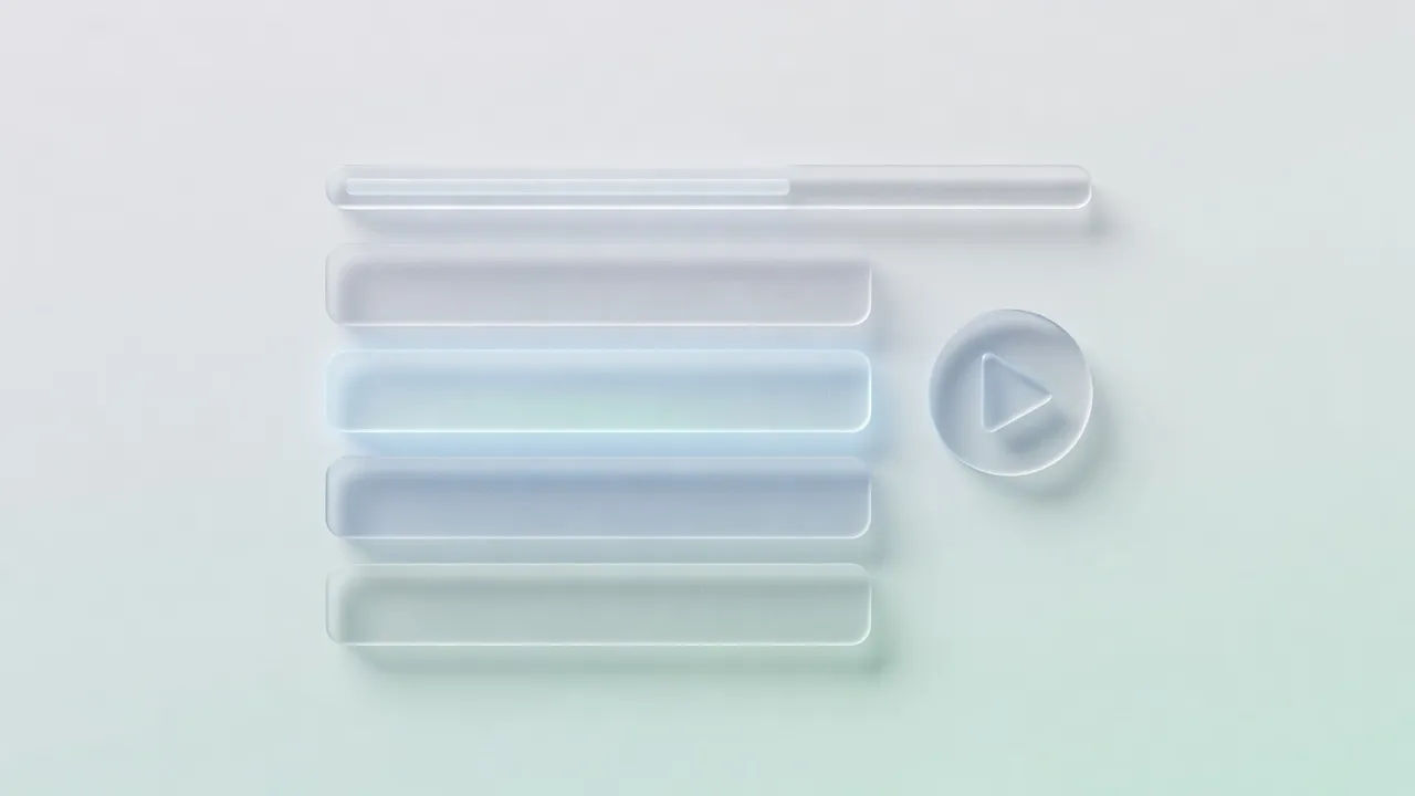 Clean online course interface with a progress bar and lesson list