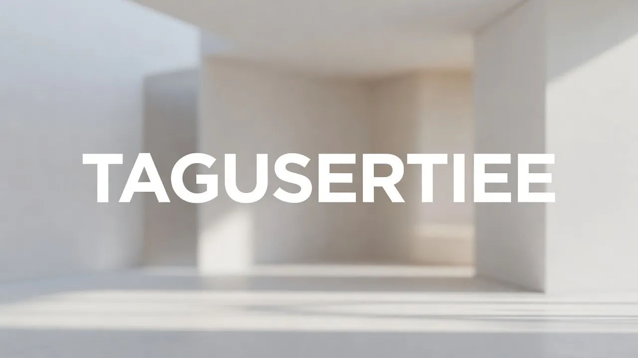 Bold tagline title card over a bright brand backdrop