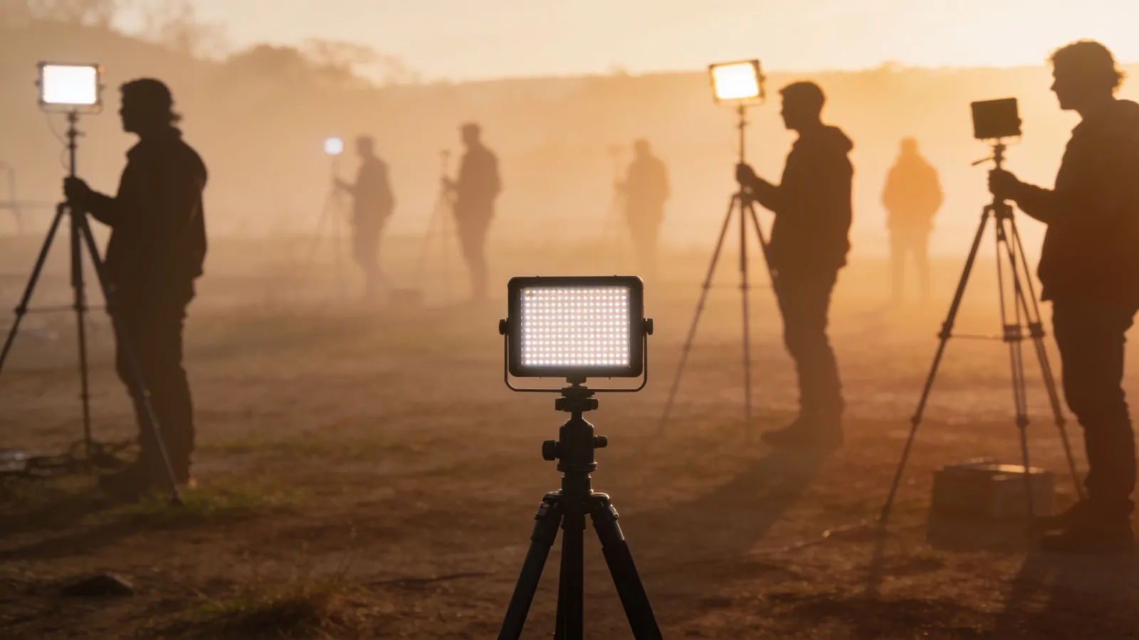 Humble indie film set at golden hour