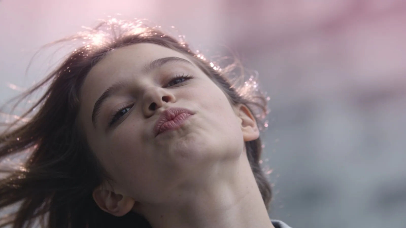 Haughty spoiled young character with a smug pout