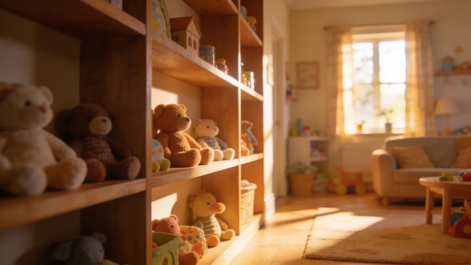 Cozy sunlit home explainer and story setting