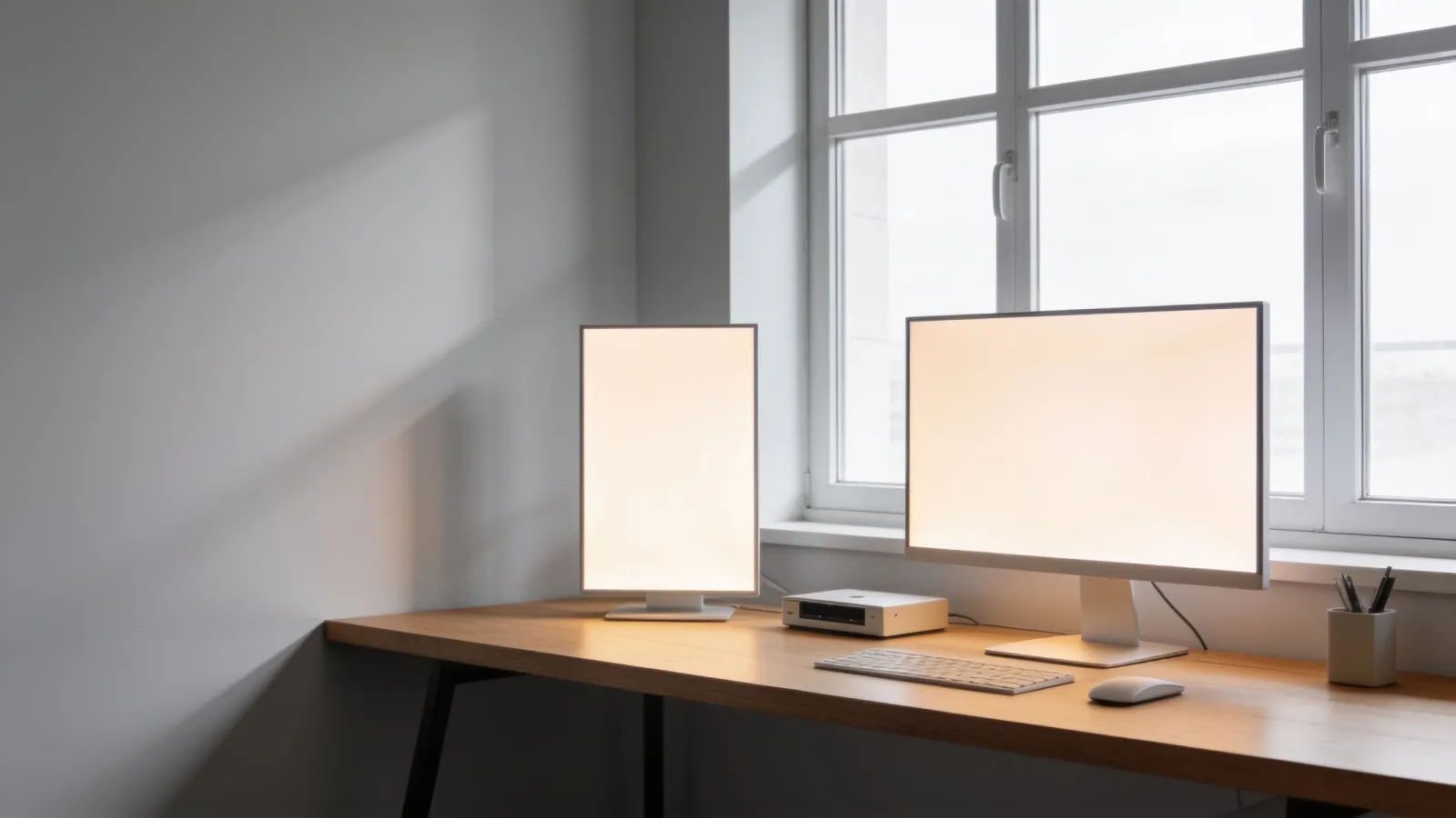 Bright minimal modern demo workspace
