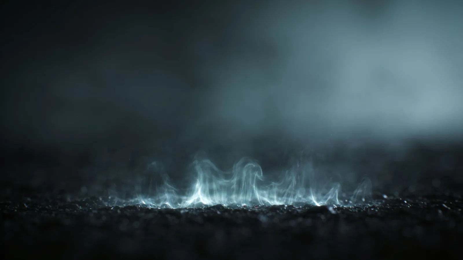 Faint weak trembling waveform flickering low and soft