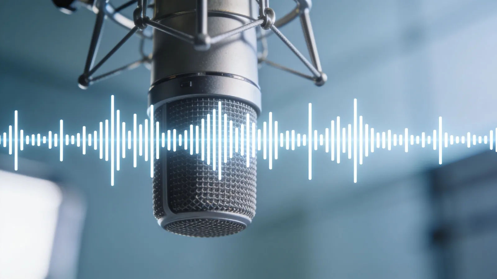 Microphone with a tidy evenly-stepped waveform