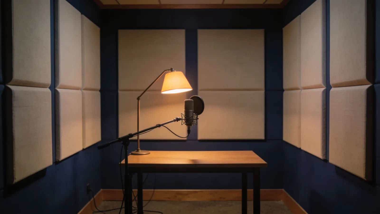 Quiet documentary narration booth