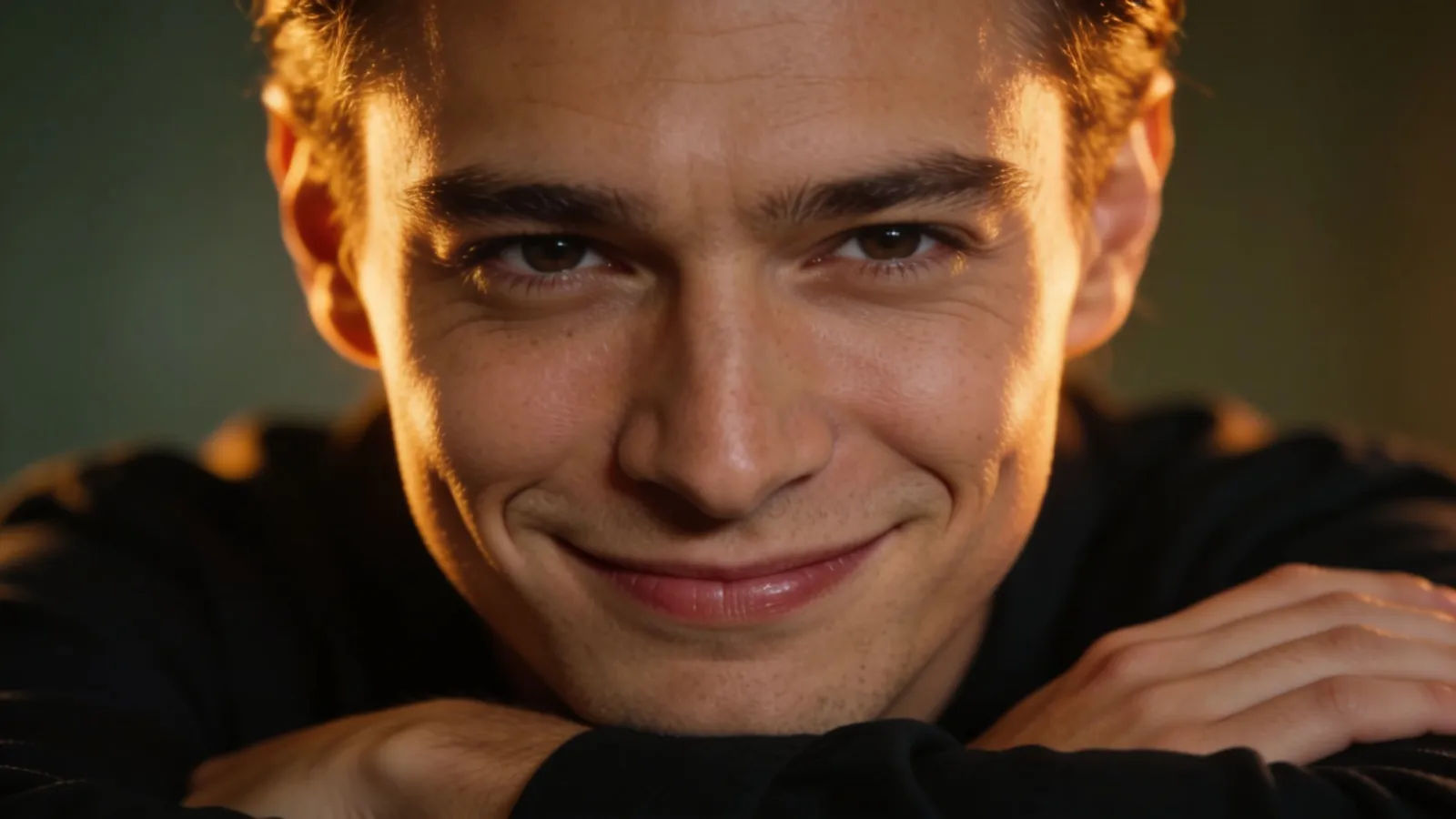Smug cocky character with a self-satisfied smirk