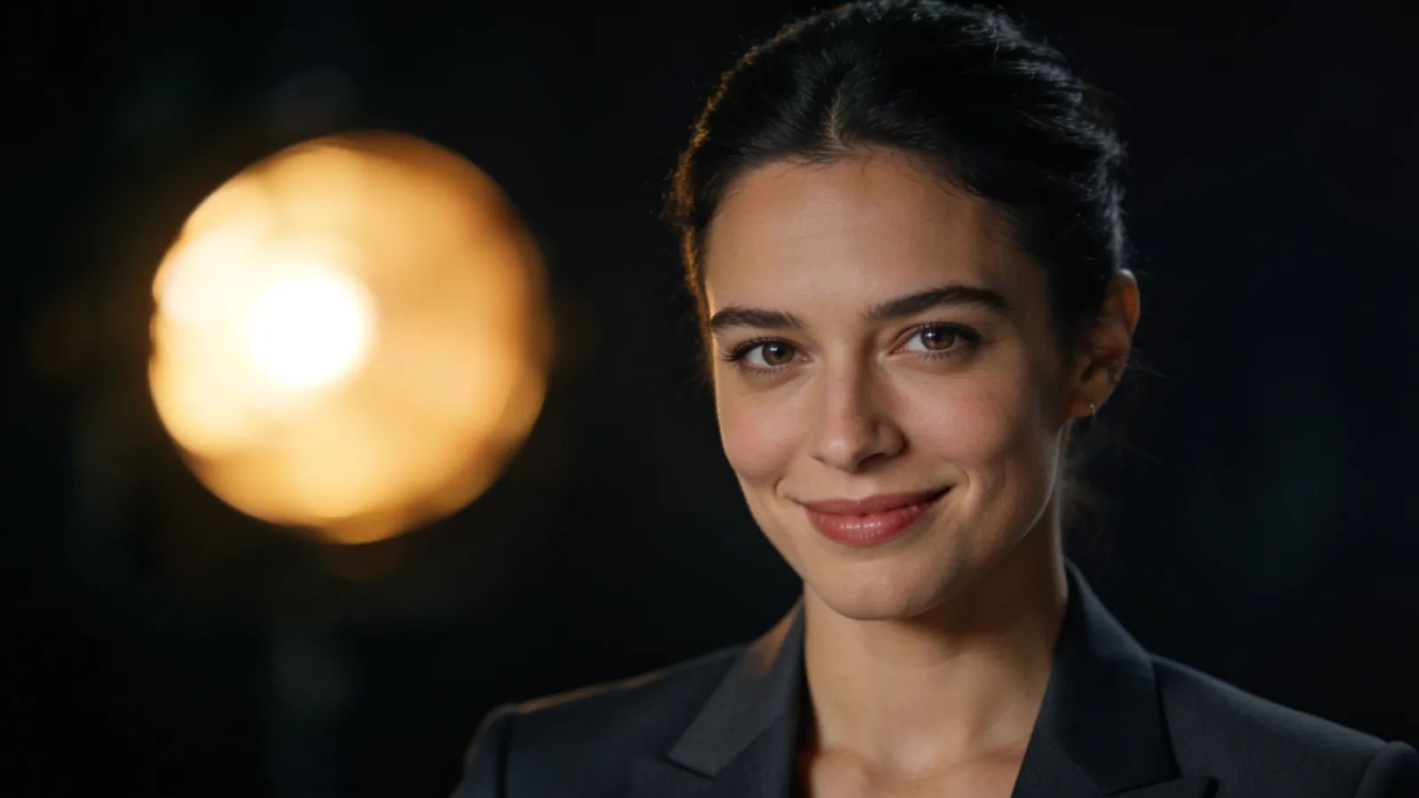 Charismatic presenter with confident engaging gaze
