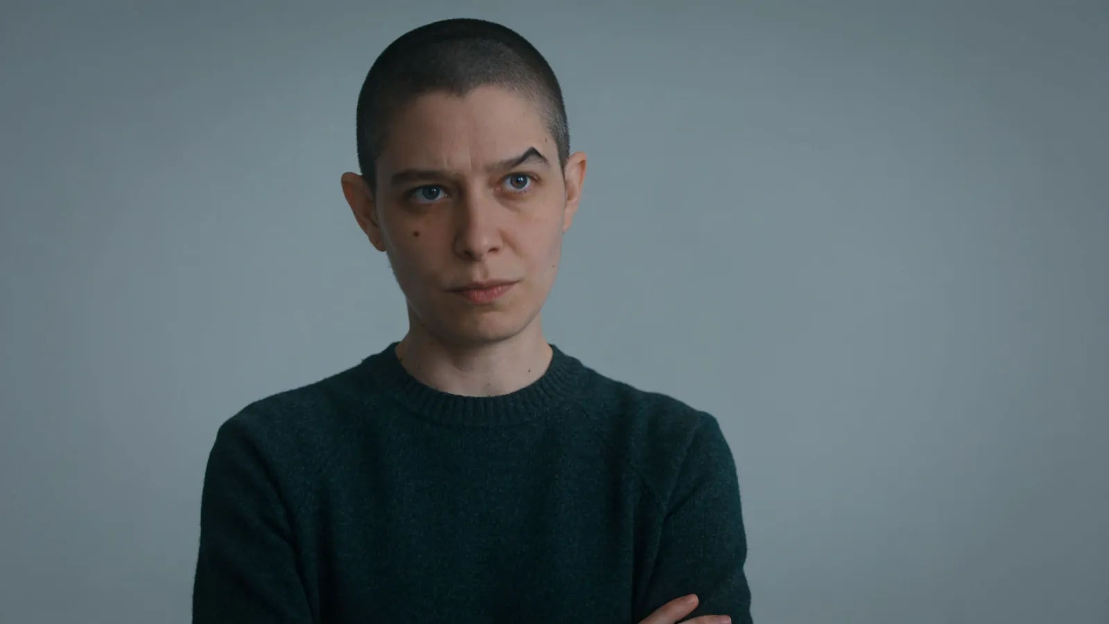 Dry deadpan character with an unimpressed expression