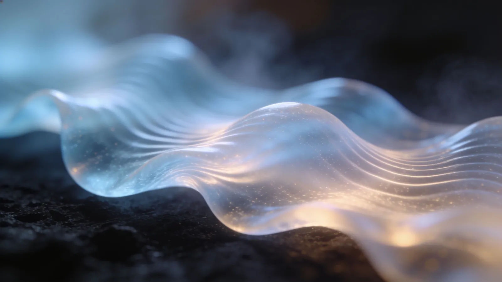 Long slow rolling waveform like calm exhale