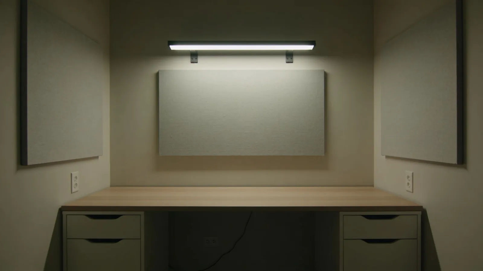 Tidy minimal tutorial and documentary recording space