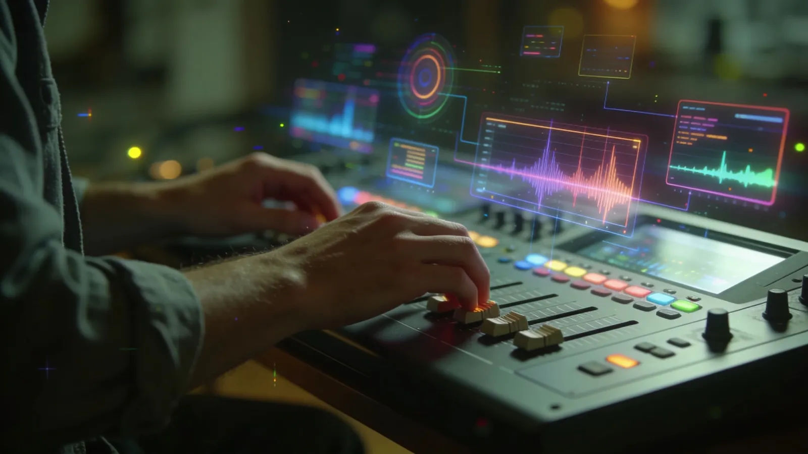 Hands on warped audio console