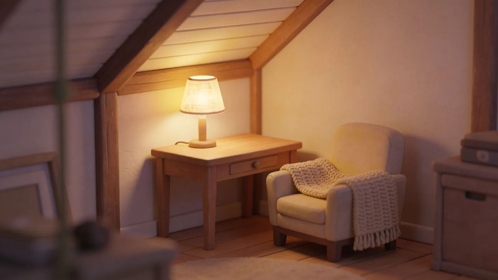 Cozy animation and story studio nook